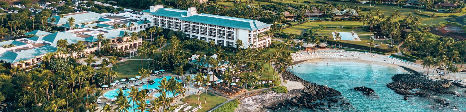 aerial of the fairmont orchid property