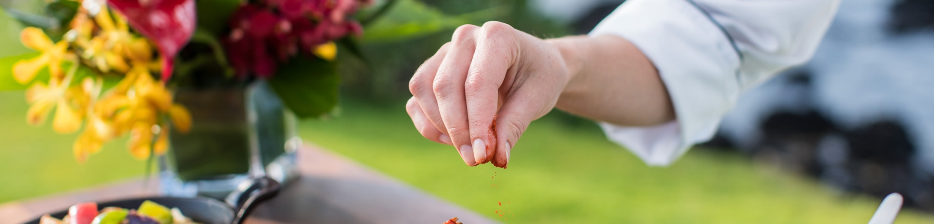 chef seasoning meal