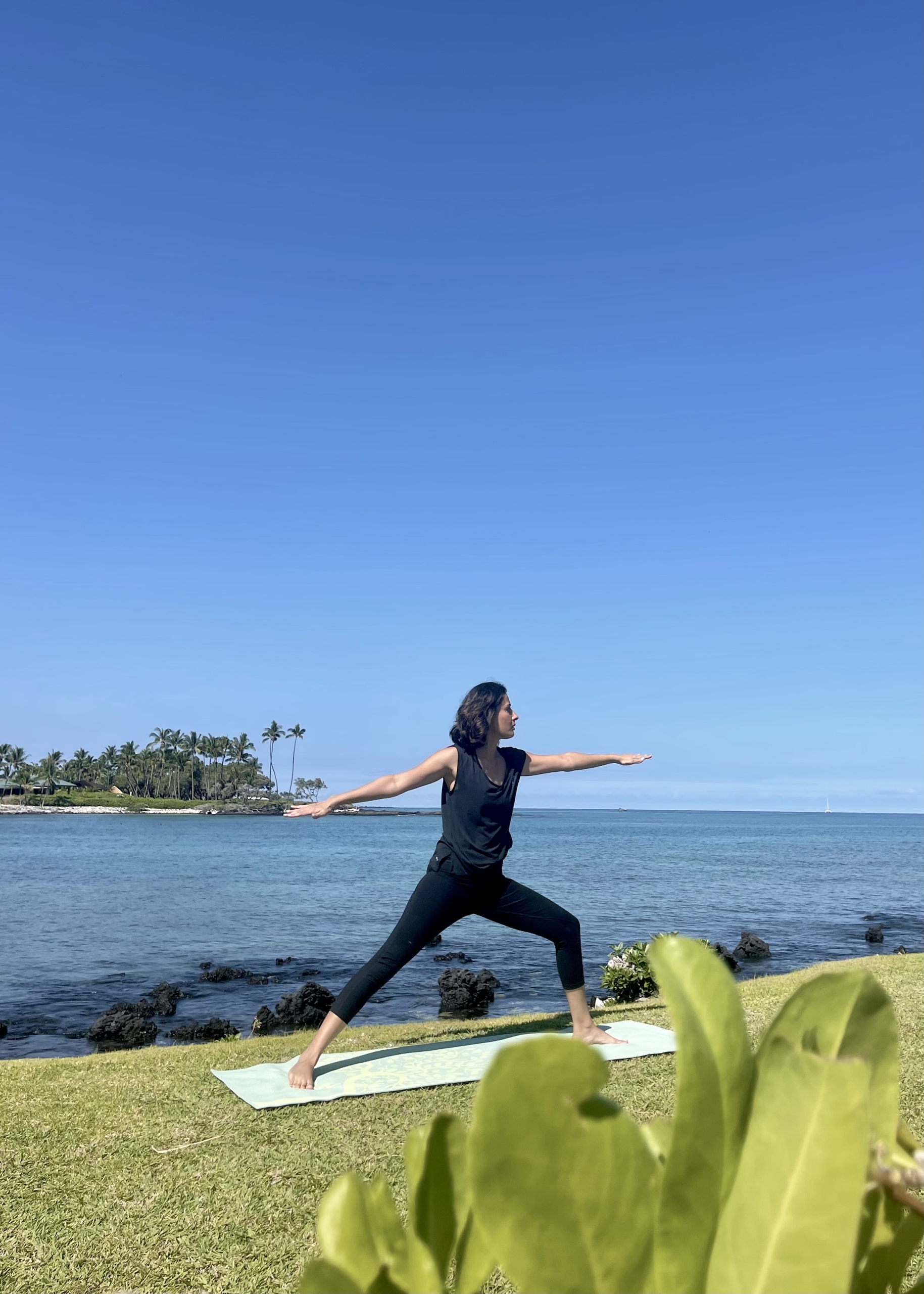 Woman doing yoga pose