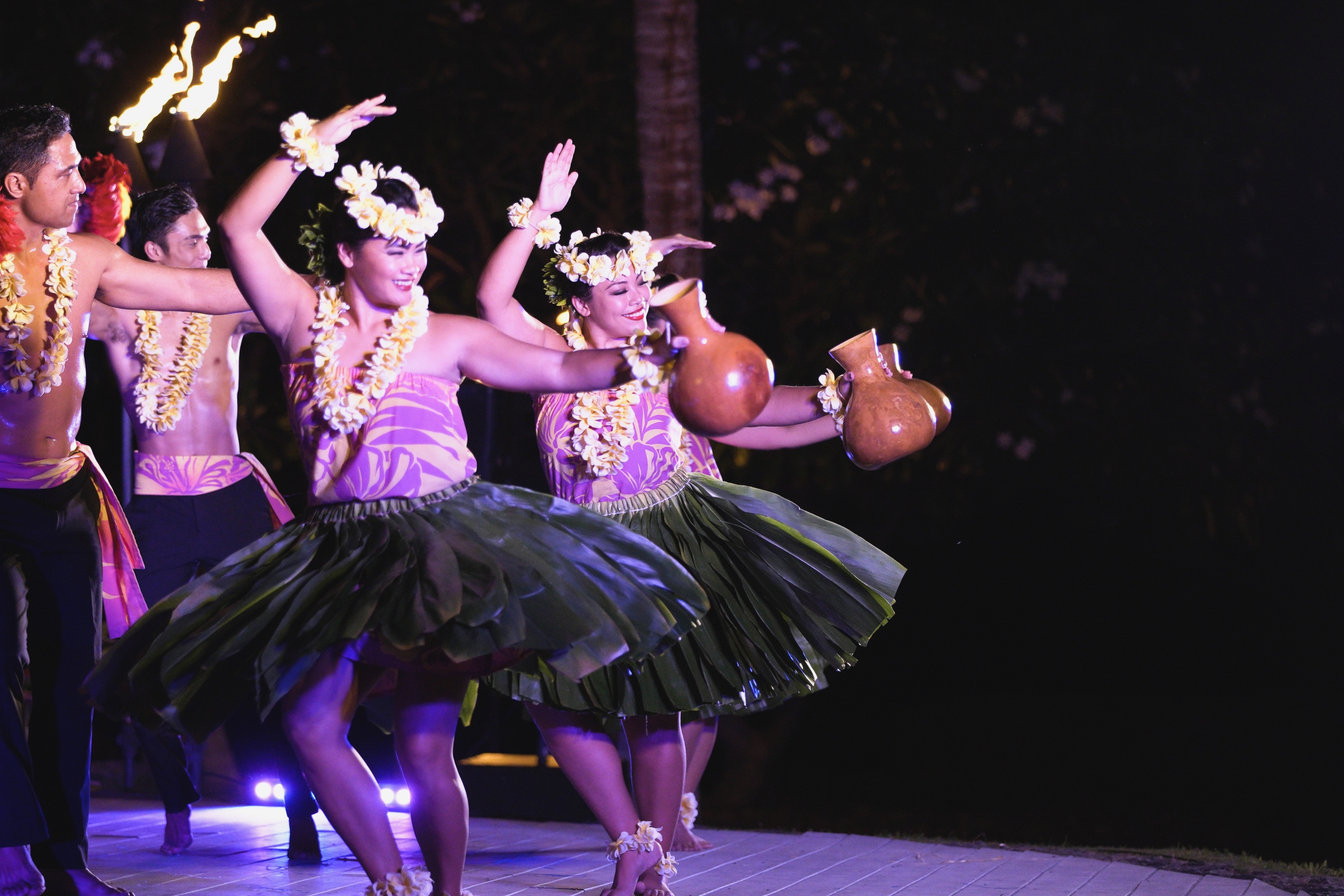 Luau Dancers performing