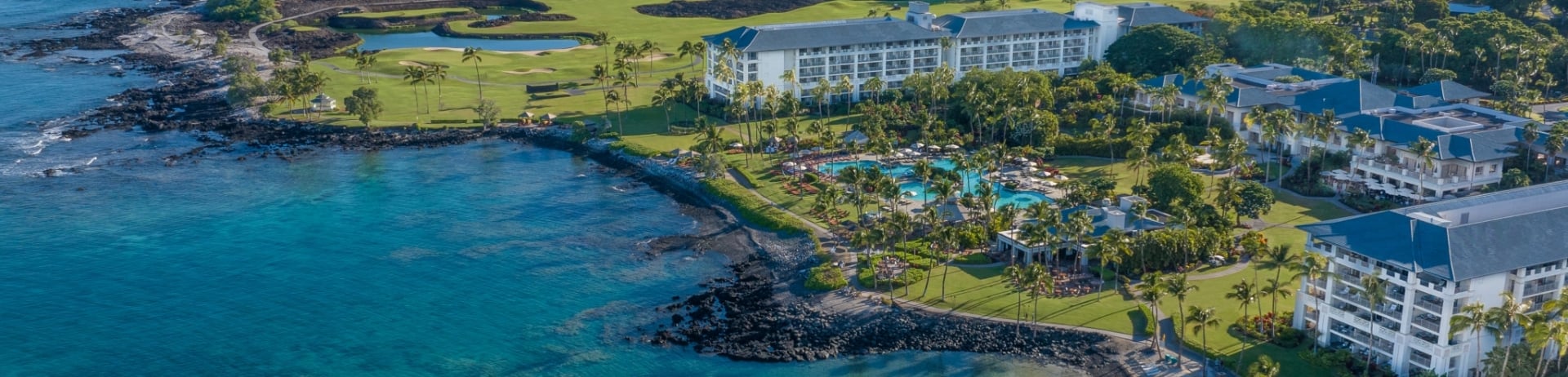 aerial view of resort
