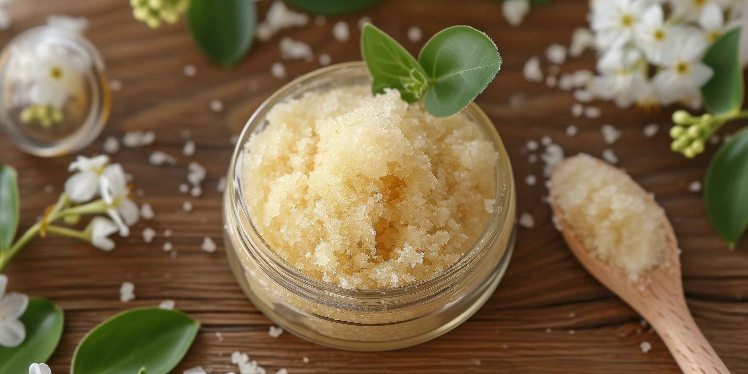 jar of body scrub